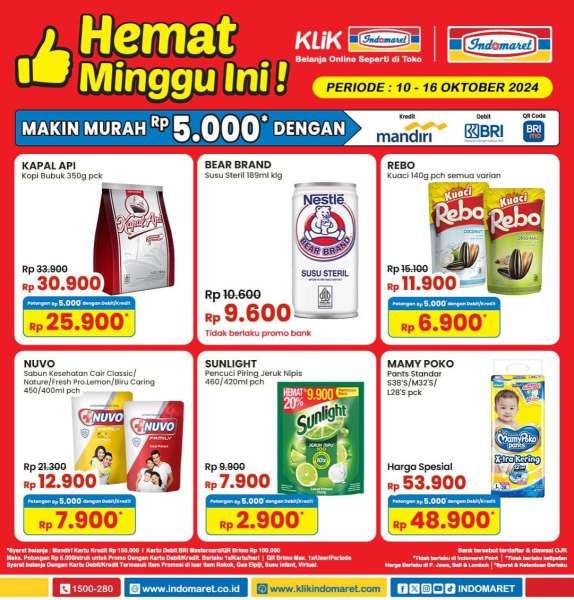 Promo Indomaret 10-16 Oktober 2024 Hemat Minggu Ini