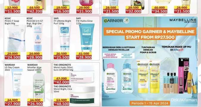 Promo Alfamart Beauty Fair 1-15 Mei 2024, Serum hingga Moisturizer Diskon 40%