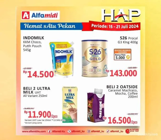 Promo Alfamidi Hemat Satu Pekan Periode 15-21 Juli 2024