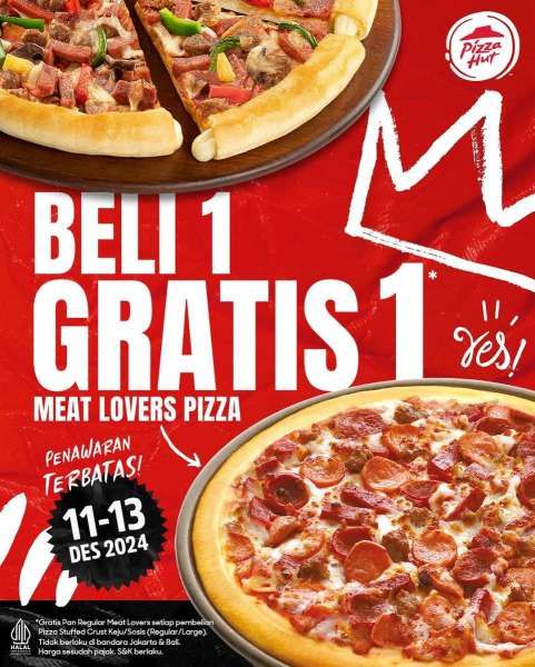 Promo Pizza Hut 11-13 Desember 2024