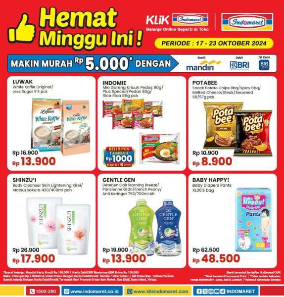 Promo Indomaret 17-23 Oktober 2024 Hemat Minggu Ini