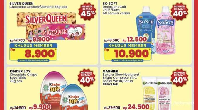 Promo JSM Indomaret 24-26 Januari 2025, Detergent Cair-Cokelat Diskon hinggga 45%