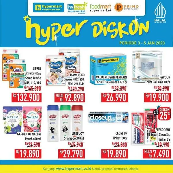 Promo Hypermart 3-5 Januari 2023, Promo Hyper Diskon Weekday Terbaru