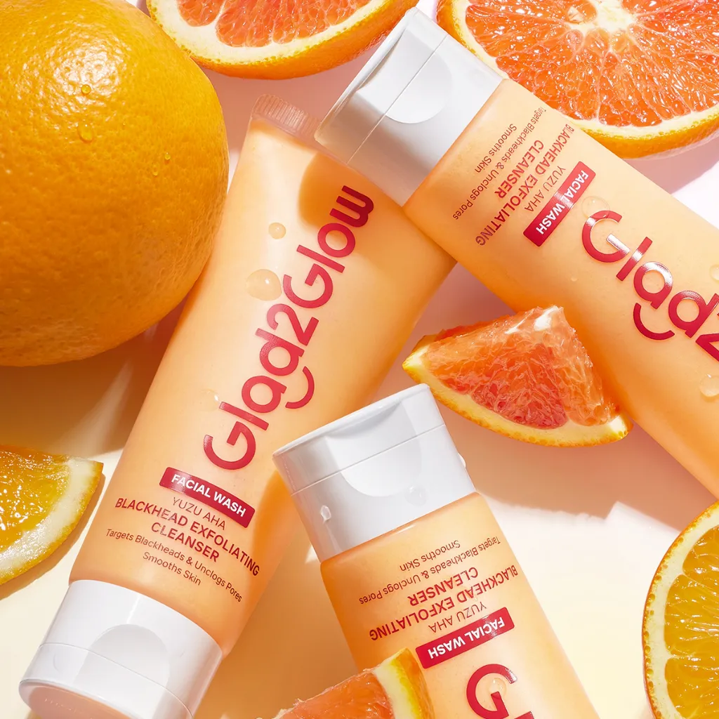 Glad2Glow Yuzu AHA Blackhead Exfoliating Cleanser