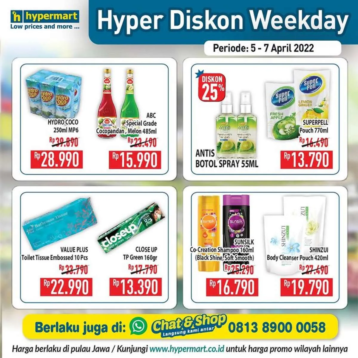 Katalog Promo Hypermart Hyper Diskon Weekday Periode 5-7 April 2022