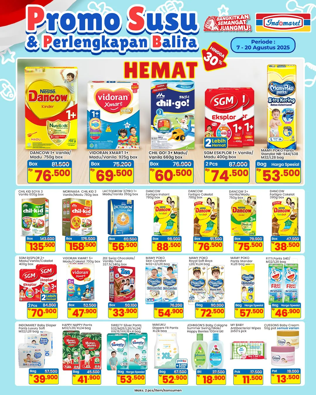 Promo Susu Indomaret Periode 7-20 Agustus 2025