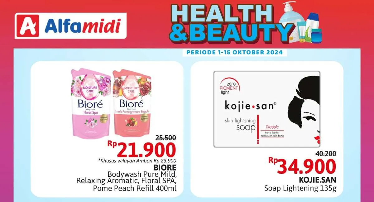 Promo Alfamidi Health & Beauty 1-15 Oktober 2024, Lulur-Obat Batuk Anak Harga Spesial