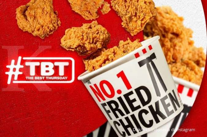 Promo KFC The Best Thursday 12 Agustus, beli 10 potong ayam goreng harga Rp 90.000