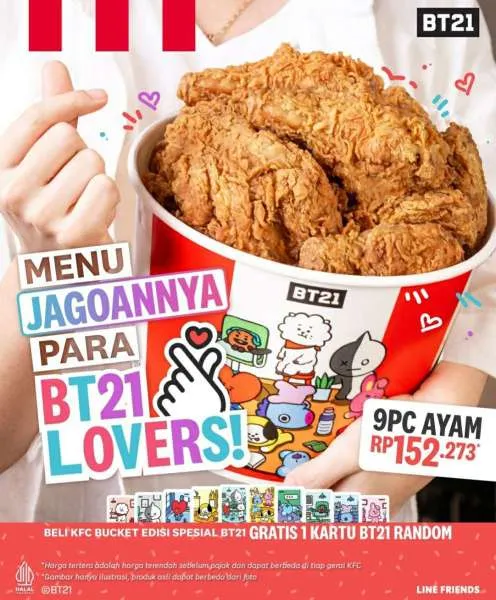 Promo KFC Bucket edisi spesial BT21