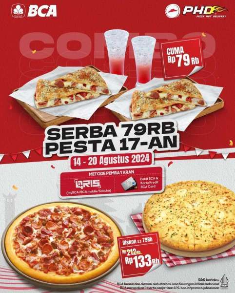 Promo BCA x Pizza Hut Spesial Kemerdekaan Pesta 17-an