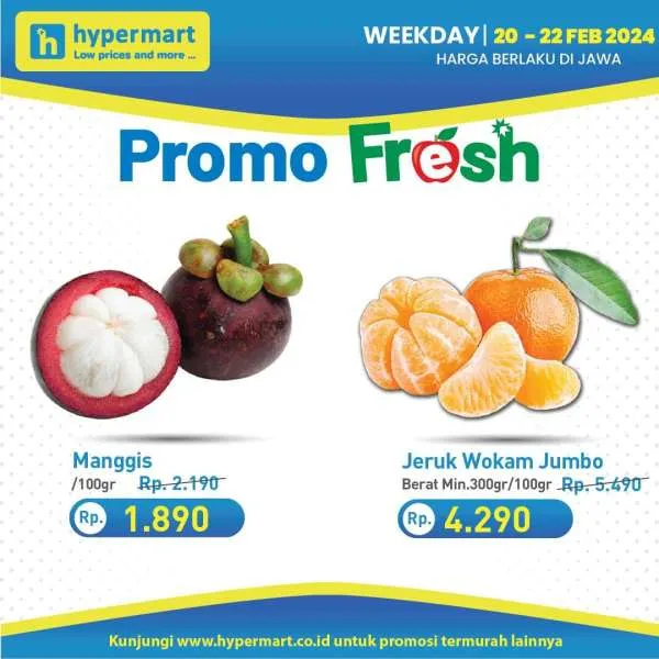 Promo Hypermart Hyper Diskon Weekday Periode 20-22 Februari 2024