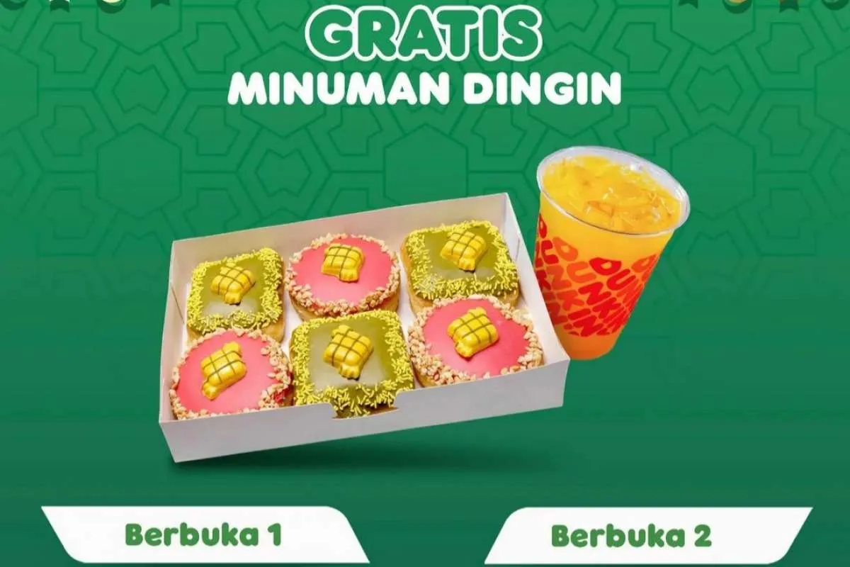 Promo Dunkin 1-30 April 2022, Beli Donut Gratis Minuman Dingin Berlaku untuk Umum
