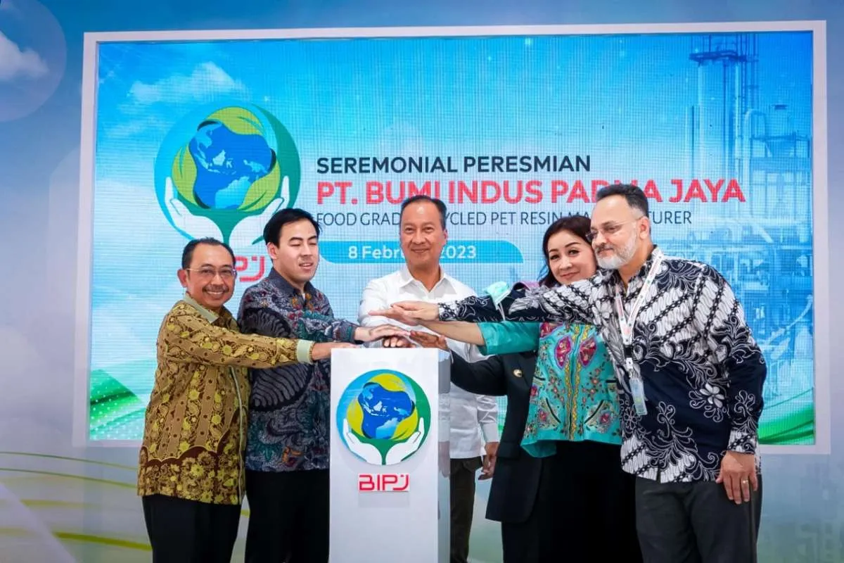Pabrik Daur Ulang PET BIPJ Berkapasitas Produksi 22.000 ton per Tahun Diresmikan