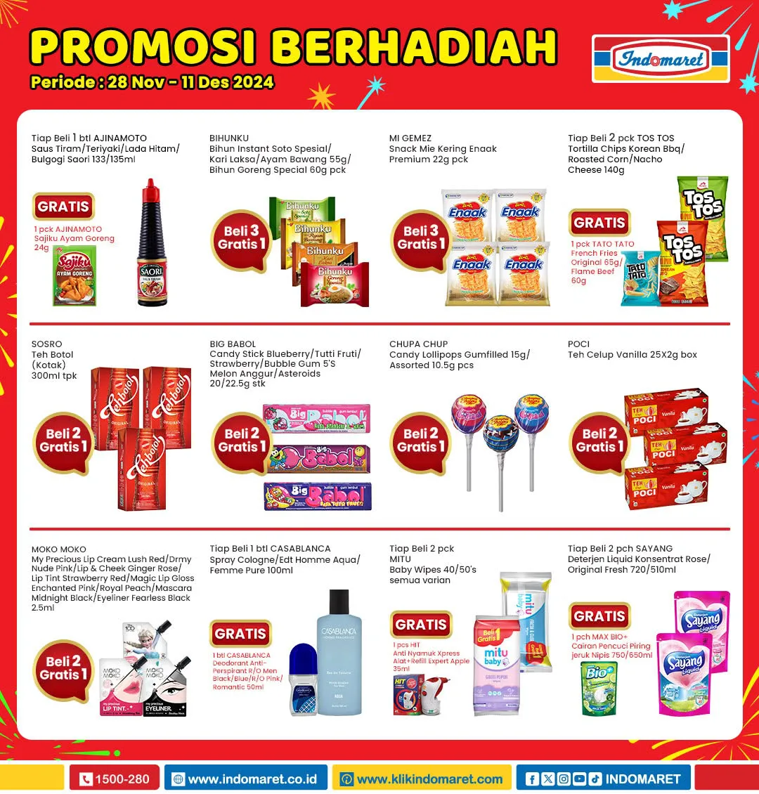 Promo Berhadiah Indomaret Periode 28 November-11 Desember 2024