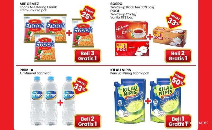 Promo Berhadiah Indomaret 22 Januari-4 Februari 2026, Kilau Nipis Beli 1 Gratis 1