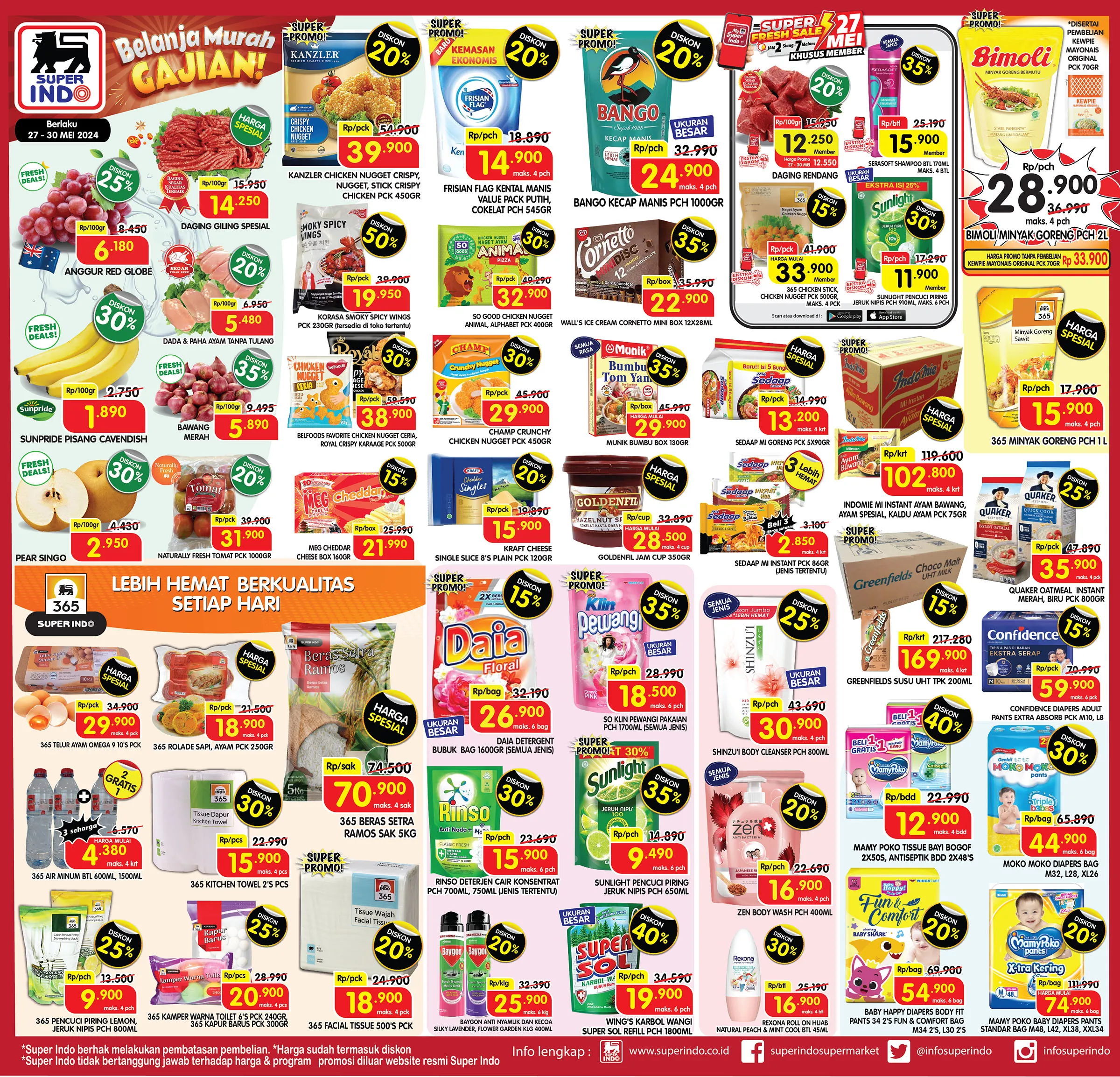 Promo Superindo Weekday 27-30 Mei 2024