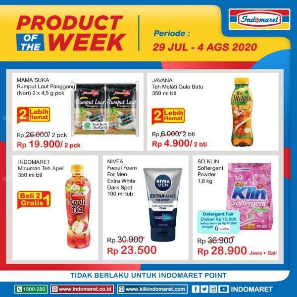 Promo Indomaret Product of The Week 29 Juli-2 Agustus 2020