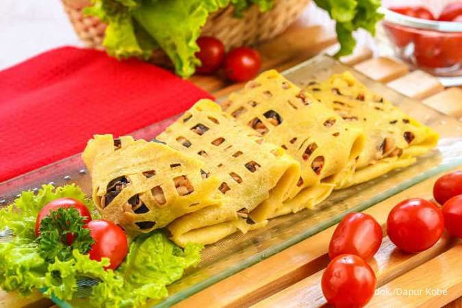Resep Modifikasi Roti Jala Isi Jamur Ala Melayu, Cocok untuk Diet!