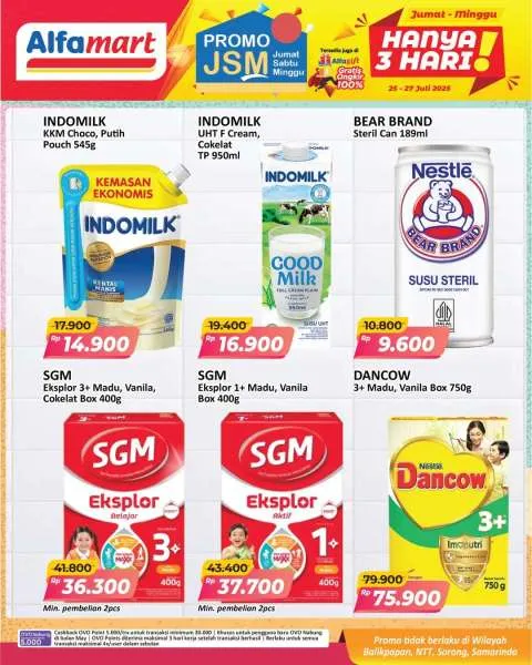 Promo JSM Alfamart Periode 25-27 Juli 2025