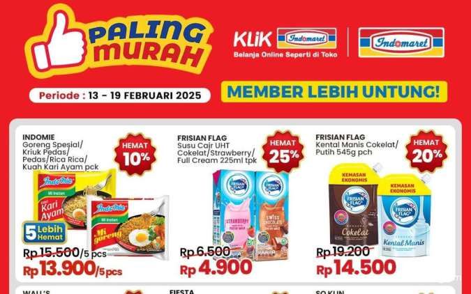 Promo Indomaret Weekend di Pertengahan Februari 2025, Indomie Beli 5 Lebih Hemat