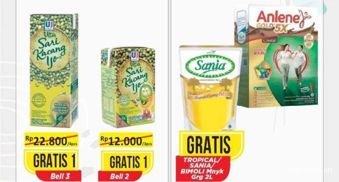 Promo Alfamart Serba Gratis sampai 15 Januari 2025, Beli Anlene Gratis Minyak Goreng