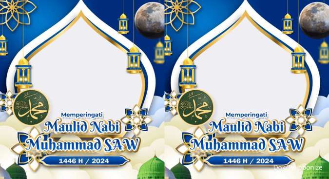 55 Twibbon Maulid Nabi Muhammad 2024 Terbaru dan Desain Keren 