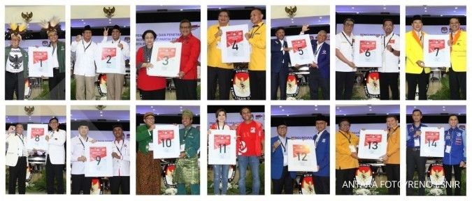 Catat, inilah nomor urut parpol peserta pemilu 2019!