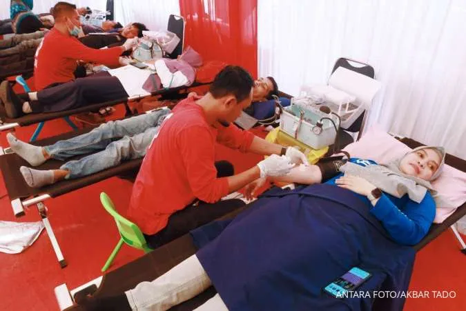 Donor darah menyambut HUT kemerdekaan RI