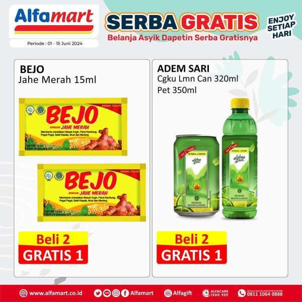 Promo Alfamart 1-15 Juni 2024, Serba Gratis Setiap Hari