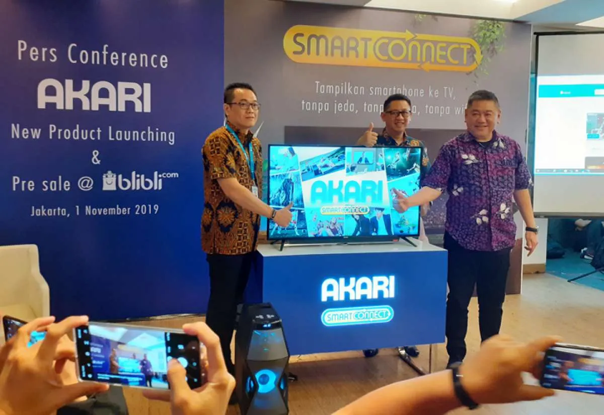 Penjualan televisi turun hingga 40%, Akari Indonesia: Optimis target tercapai