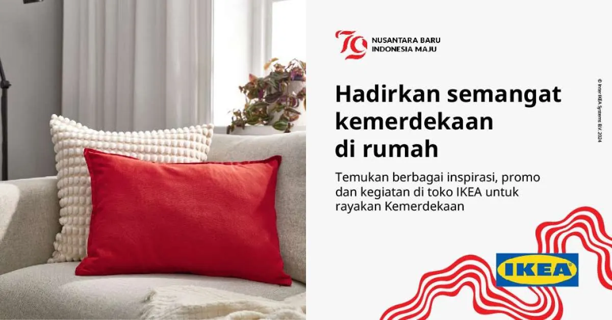 Rayakan Hari Kemerdekaan Indonesia ke-79, IKEA Hadirkan Beragam Inspirasi Kegiatan