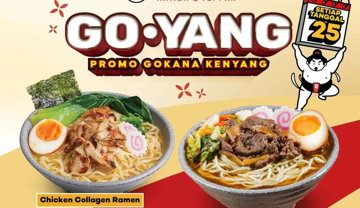 Promo Gokana Goyang Hanya 25 Juni, Nikmati 3 Menu Pilihan Mulai Rp 26.000-an Saja