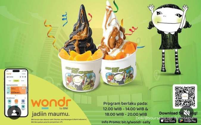 Promo Wondr by BNI di Sour Sally, Richeese Sampai Honest Spoon, Mulai Rp 7.800 Saja