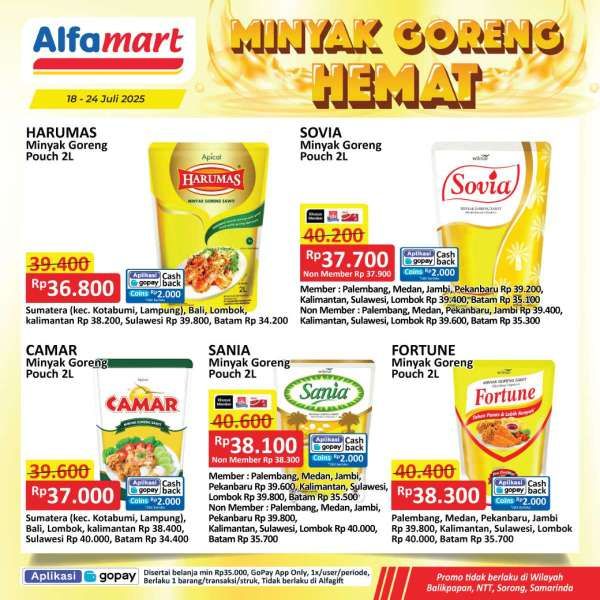 Promo Minyak Goreng Hemat di Alfamart 18-24 Juli 2025