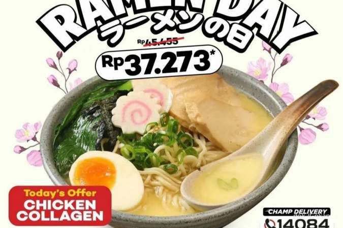 Promo Gokana 25 Oktober, Diskon Paket Tuesday is Ramen Day Varian Chicken Collagen