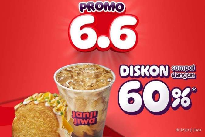 Promo 6.6 Janji Jiwa Edisi 5-9 Juni 2024, Ada Diskon 60% hingga Minuman Rp 10.000