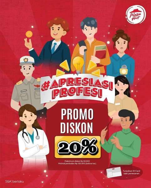 Promo Pizza Hut Diskon 20% Spesial Untuk Guru/Dosen di Bulan Januari 2024