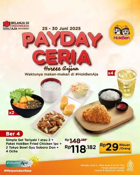 Promo HokBen Payday Ceria 25-30 Juni 2025