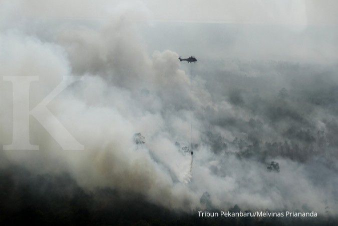 Tiga heli disiagakan cegah kebakaran hutan Sumsel