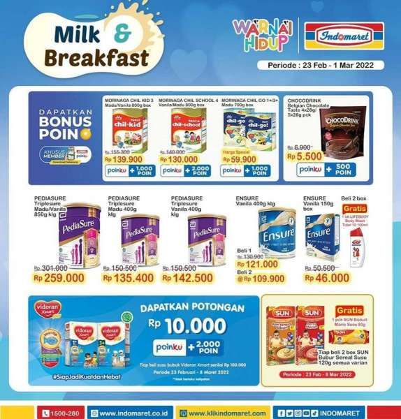 Promo Indomaret Super Hemat Mingguan 23 Februari-1 Maret 2022