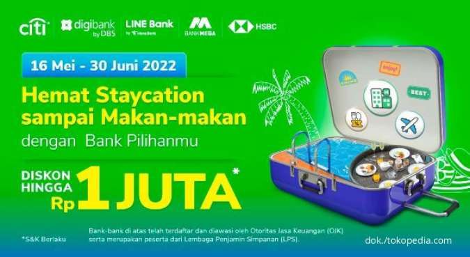 Promo Tokopedia Travel & Entertaiment s.d 30 Juni, Dapatkan Diskon Rp 1 Juta