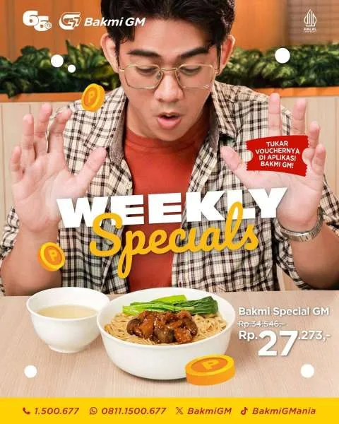 Promo Bakmi GM Weekly Specials September