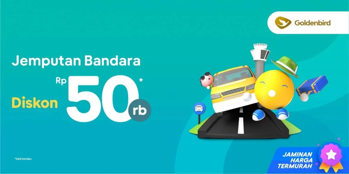 Goldenbird Siap Antar-Jemput Pelanggan tiket.com dari dan Menuju Bandara 