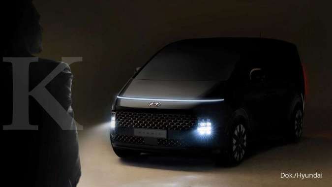 Teaser mobil Hyundai Staria dirilis, MPV yang punya desain futuristik