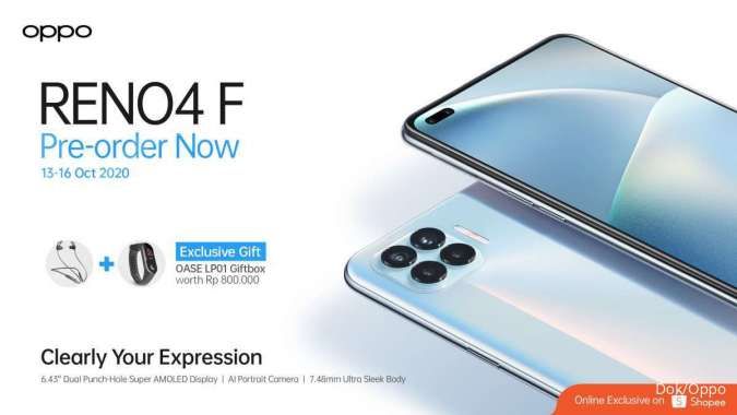 Oppo Luncurkan Reno4 F : Tawarkan Fitur Fotografi Berbasis AI, Desain Tipis Premium dan Performa Tinggi untuk Anak Muda