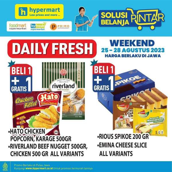 Katalog Harga Promo JSM Hypermart Terbaru 25-28 Agustus 2023, Promo Daily Fresh