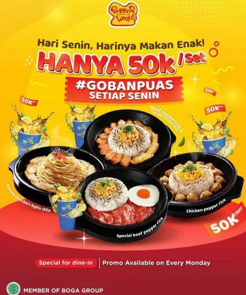 Promo Pepper Lunch Tiap Senin di Bulan Mei 2022