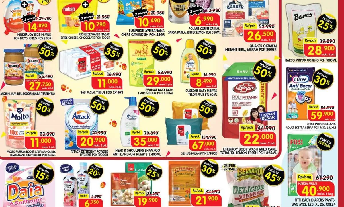 Promo 11.11 Superindo Lifebuoy Diskon 50%, Cek Promo Deterjen dan Sabun Mandi Terbaru