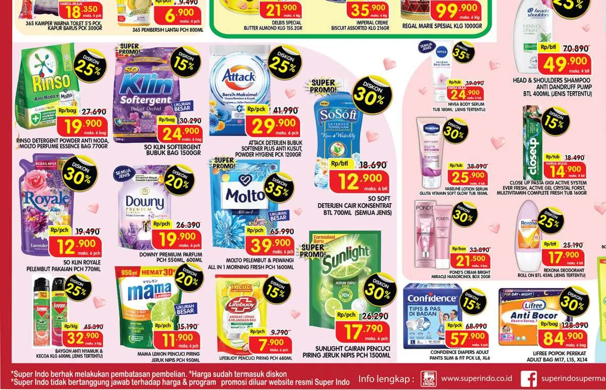 Promo Deterjen & Sabun Mandi Weekend, Rinso dan Attack Diskon 25% Berakhir Hari Ini