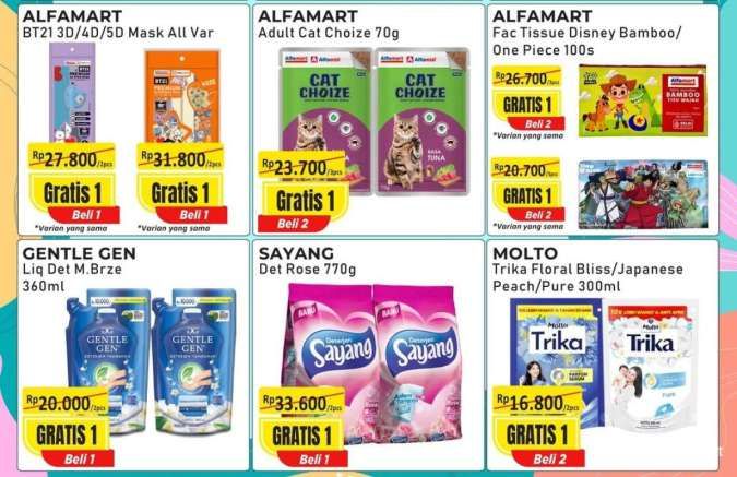Promo Alfamart Serba Gratis 16-31 Januari 2026, Detergen-Permen Beli 1 Gratis 1